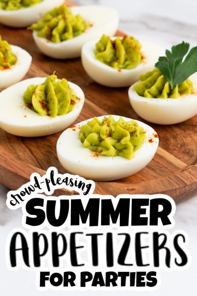 summer appetizers - Avocado Deviled Eggs