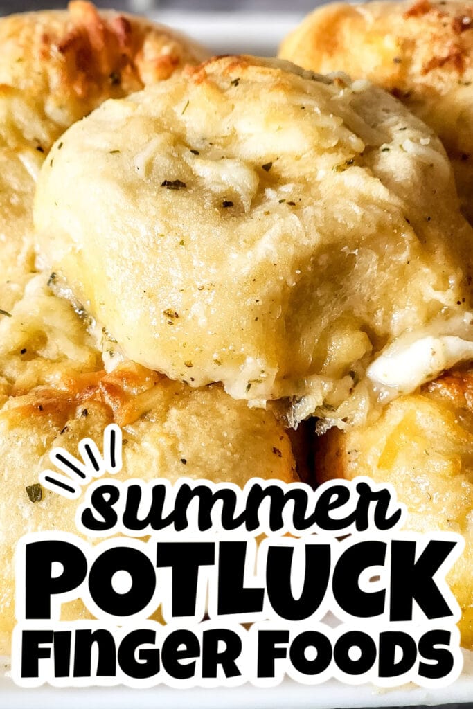summer potluck finger food - Cheesy Pepperoni Pizza Biscuits