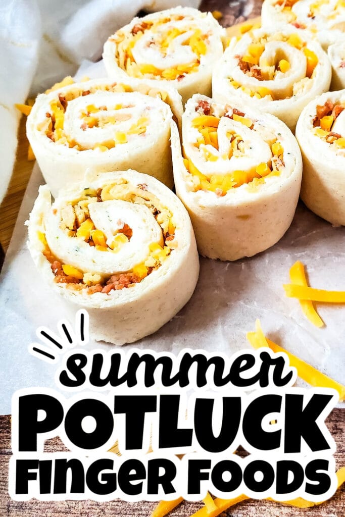 summer potluck finger food - Crack Chicken Pinwheels