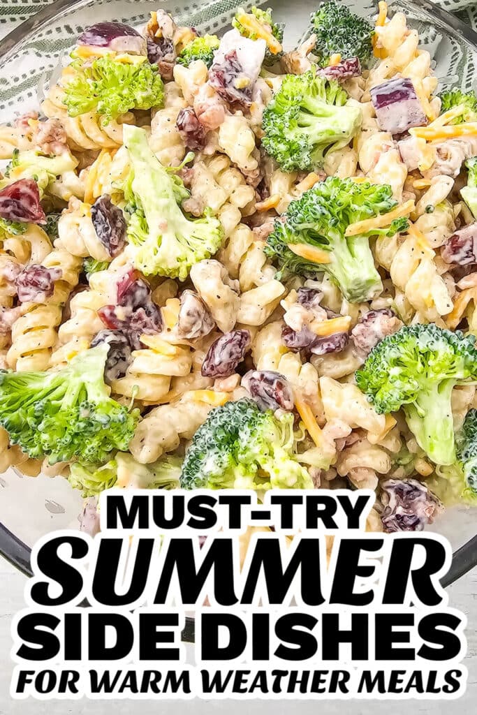 summer side dishes - Broccoli Pasta Salad