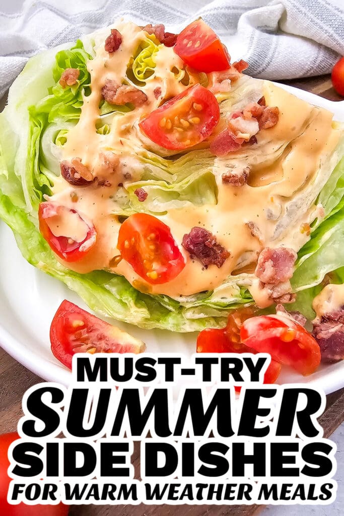 summer side dishes - Crisp Iceberg Wedge Salad