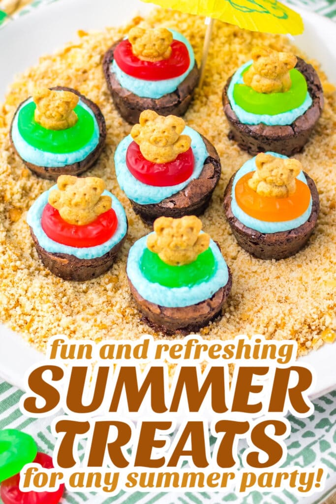 summer treats - Beach Brownie Cups