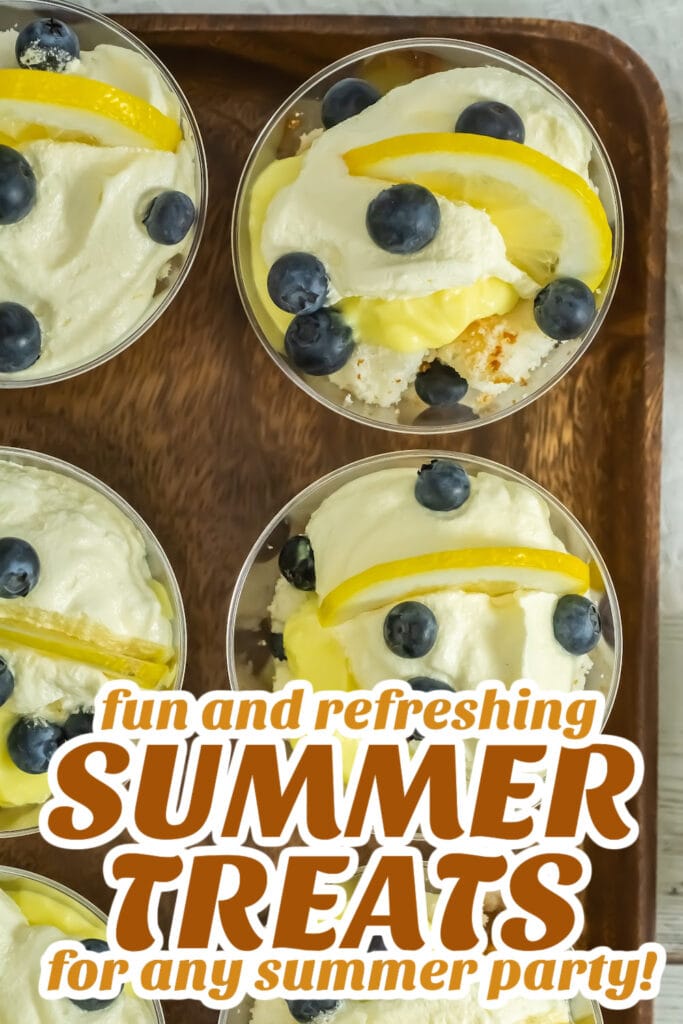 summer treats - Blueberry Lemon Trifles