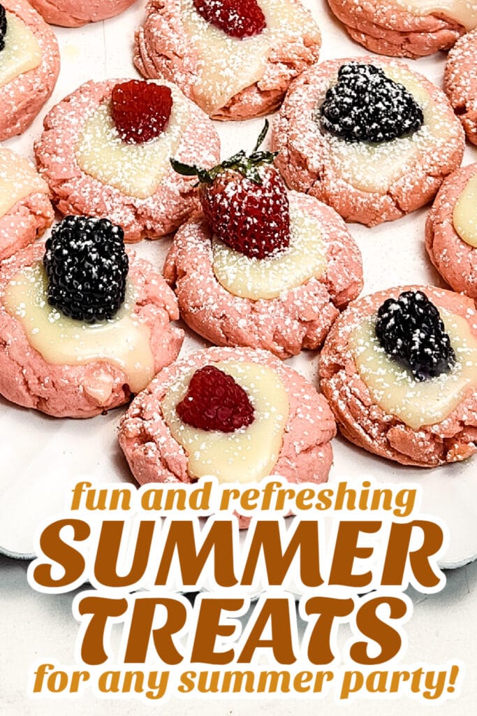 summer treats - Fresh Berry Pink Sugar Cookies