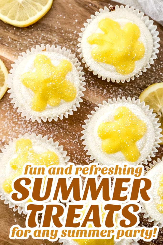 summer treats - Fresh Lemon Bar Cupcakes