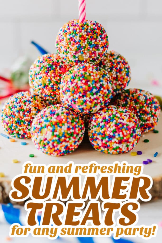 summer treats - FunFetti Cheesecake Bites