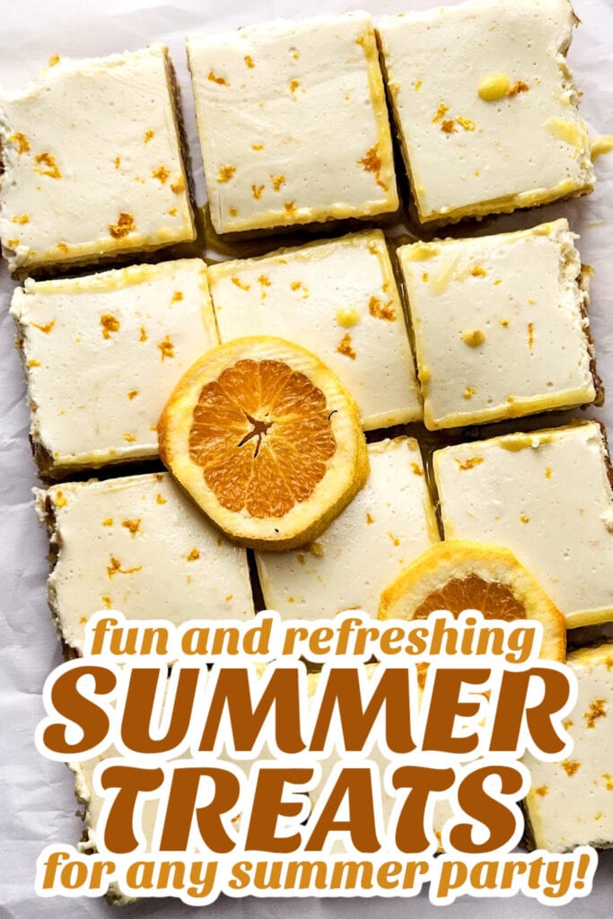 summer treats - Orange Dreamsicle Bars