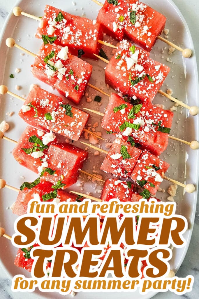 summer treats - Watermelon Feta Skewers