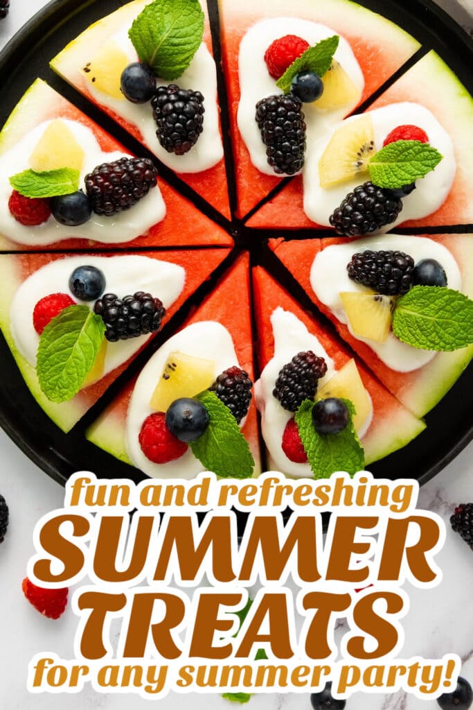 summer treats - Watermelon Pizza