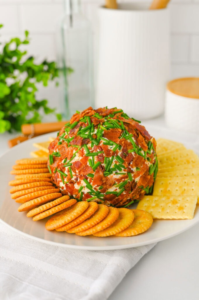 Bacon Ranch Cheese Ball Process Photo 