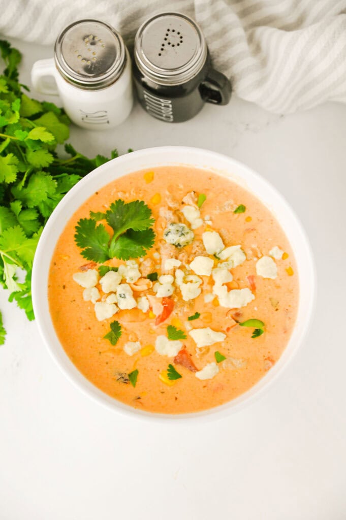 Crock Pot Buffalo Chicken Chili Process Photo