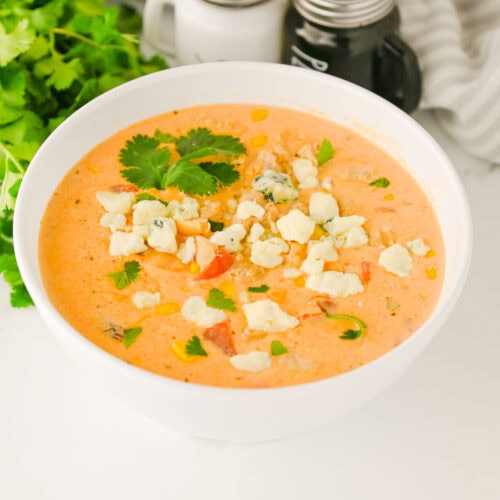 Crock Pot Buffalo Chicken Chili Process Photo