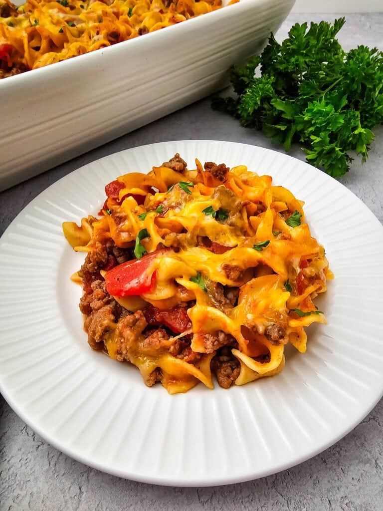 Beef Noodle Casserole Process Photo