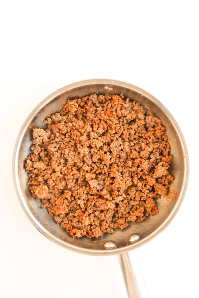 cheeseburger tater tot process photo