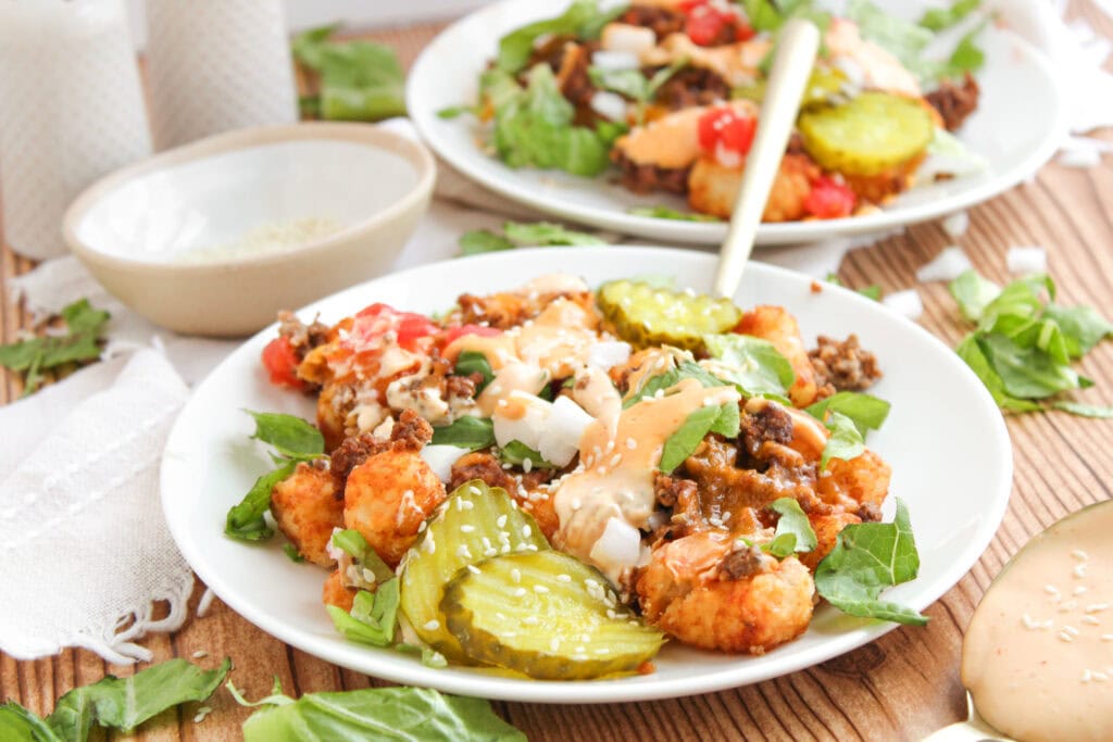 Cheeseburger Loaded Tots