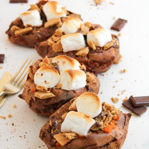 S’mores Stuffed Sweet Potatoes