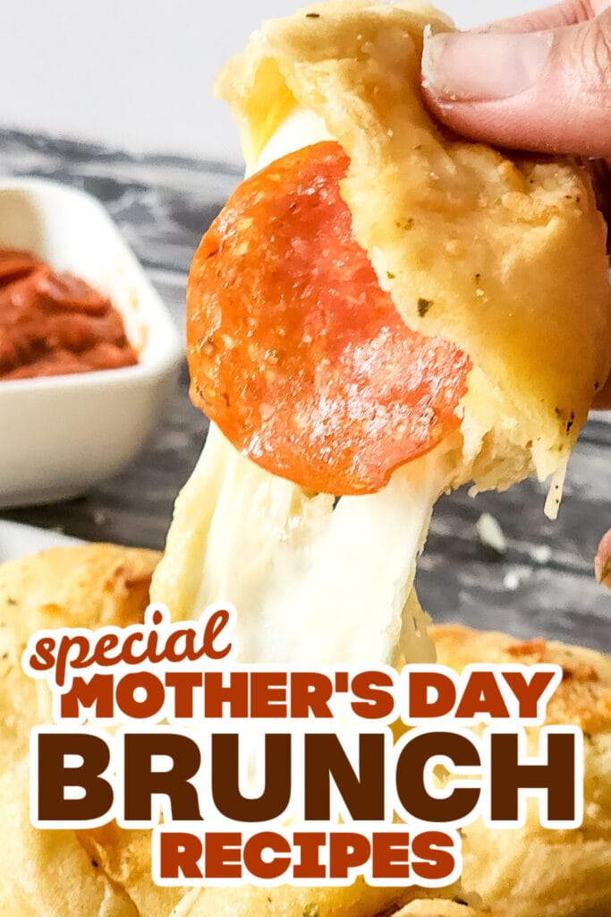 Mothers day bruch Cheesy Pepperoni Pizza Biscuits