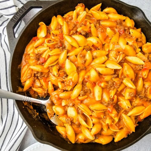 One Pan Cheeseburger Pasta