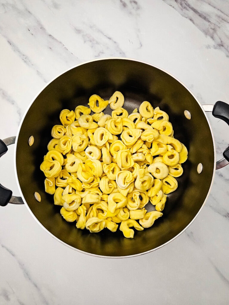 Italian Sausage Tortellini Casserole Process Photo