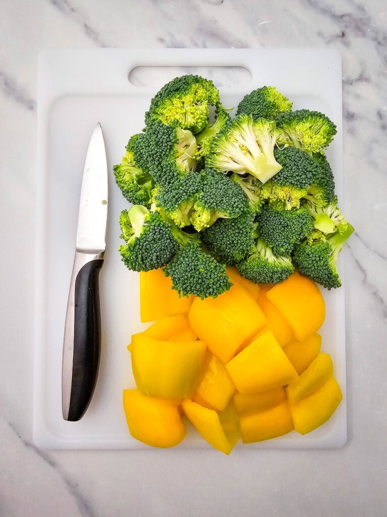 Sheet Pan Honey Garlic Chicken and Veggies Process Photo