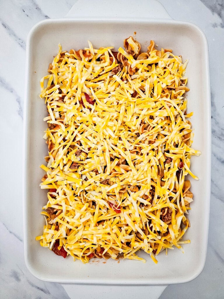 Beef Noodle Casserole Process Photo