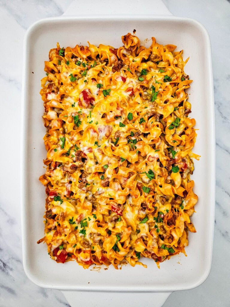 Beef Noodle Casserole Process Photo