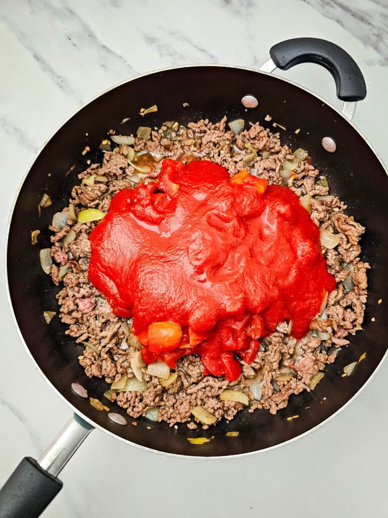 Beef Noodle Casserole Process Photo