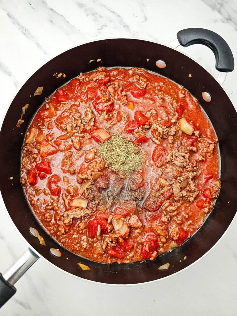 Beef Noodle Casserole Process Photo