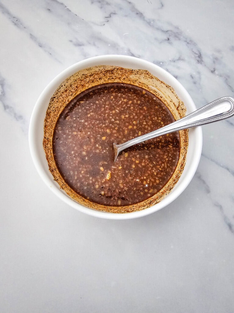 Sheet Pan Honey Garlic Chicken and Veggies Process Photo