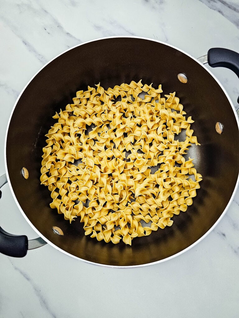 Beef Stroganoff Casserole Process Photo