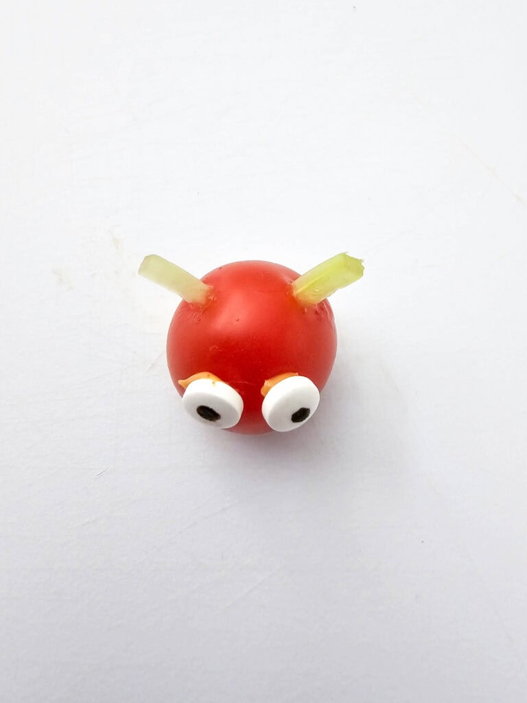 Celery Caterpillar Snacks Process Photo