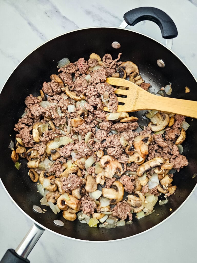 Beef Stroganoff Casserole Process Photo