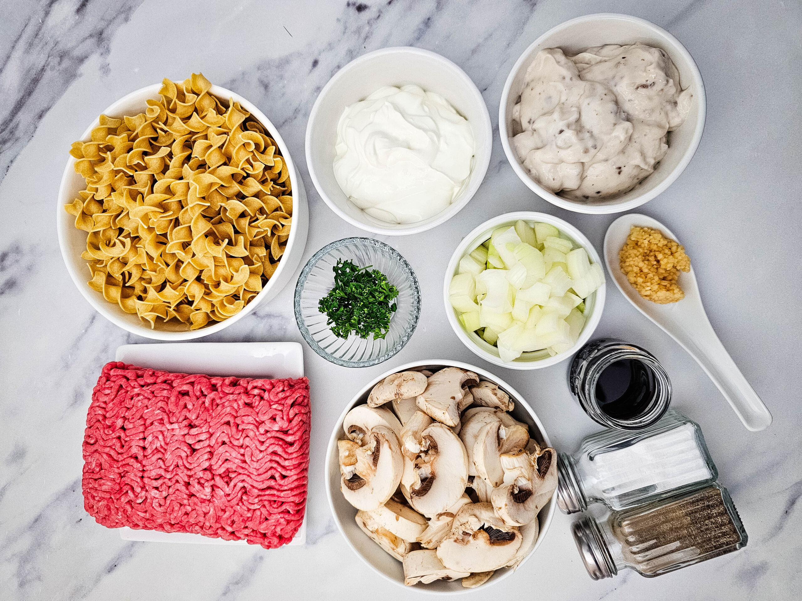 Beef Stroganoff Casserole Process Photo