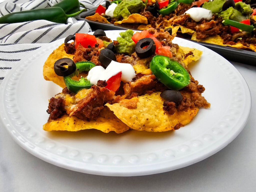 Sheet Pan Ground Beef Nachos 