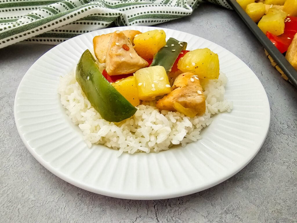 Sheet Pan Pineapple Teriyaki Chicken