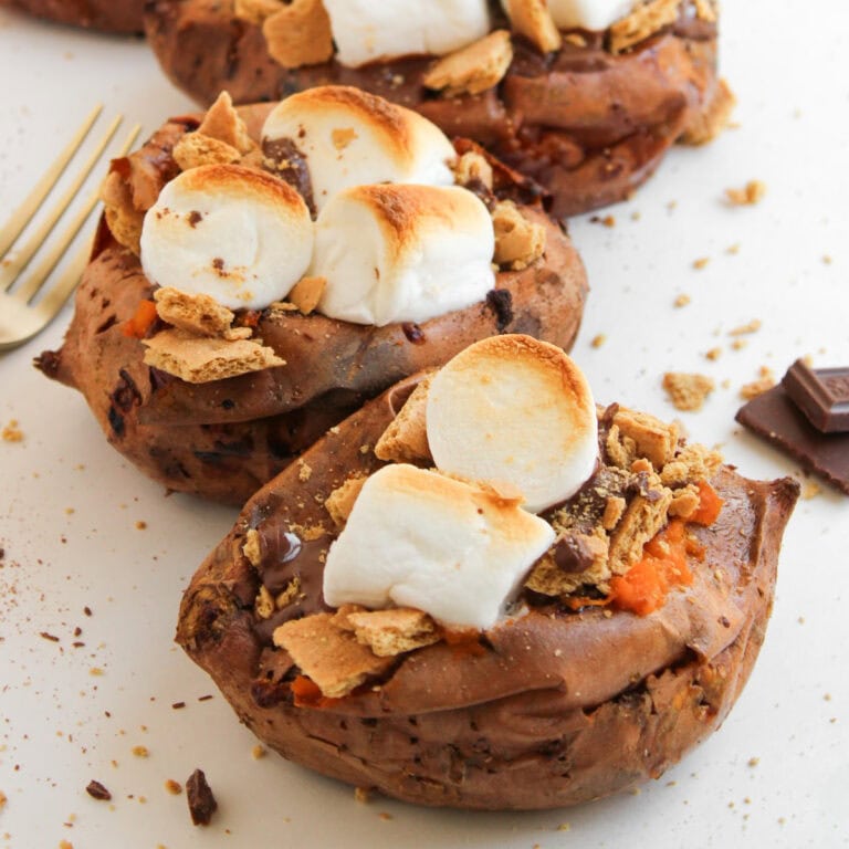 S'mores Stuffed Sweet Potatoes featured image