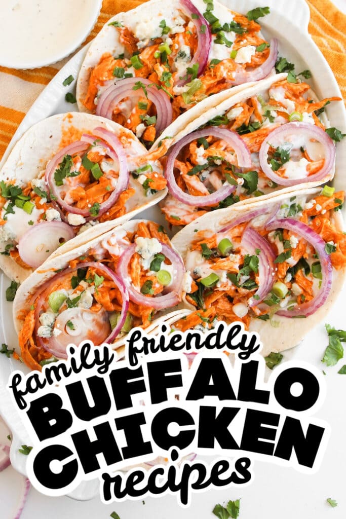 buffalo chicken recipes - Spicy Cheesy Buffalo Chicken Tacos