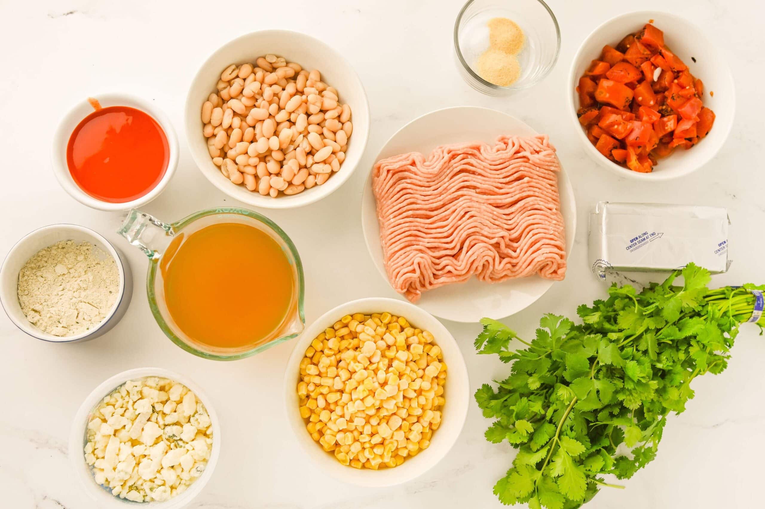 Crock Pot Buffalo Chicken Chili Process Photo