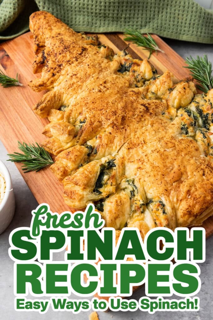 fresh spinach recipes - Spinach Dip Puff Pastry