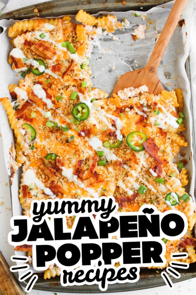 jalapeno popper inspired recipes - Jalapeño Popper Loaded Cheese Fries