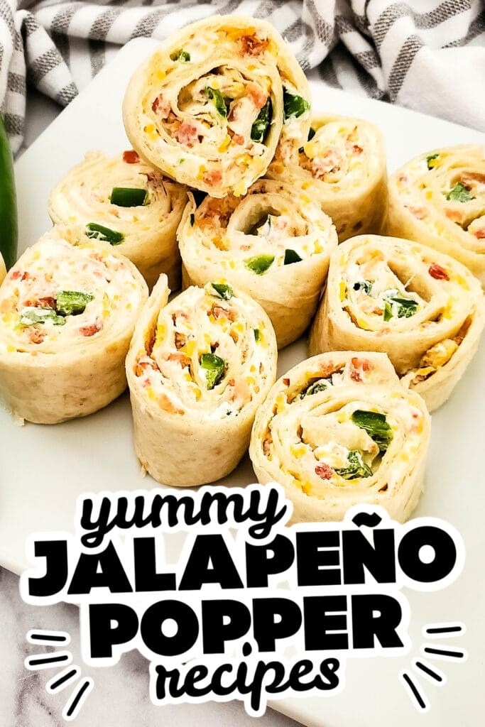 jalapeno popper inspired recipes - Jalapeño Popper Pinwheels