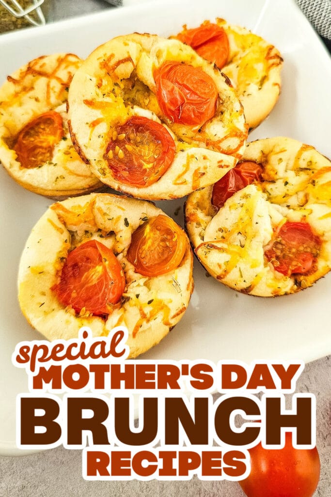 mothers day brunch - Cheesy Tomato Focaccia Rolls