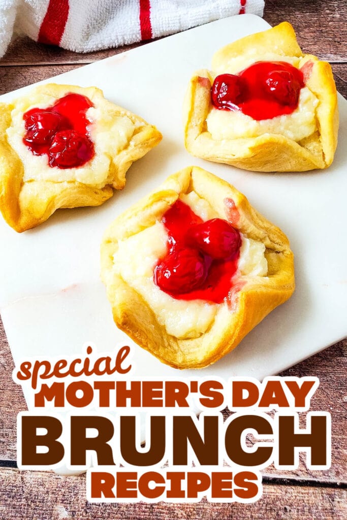 mothers day brunch - Cherry Cheesecake Crescent Pastries