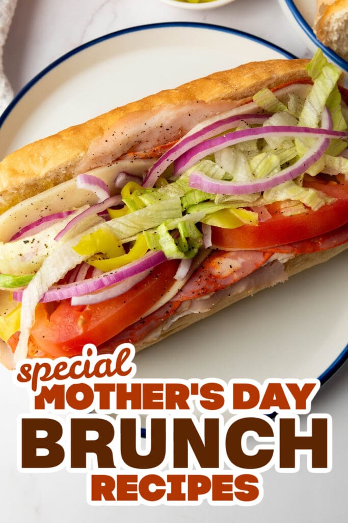 mothers day brunch - Classic Italian Hoagie Sandwich