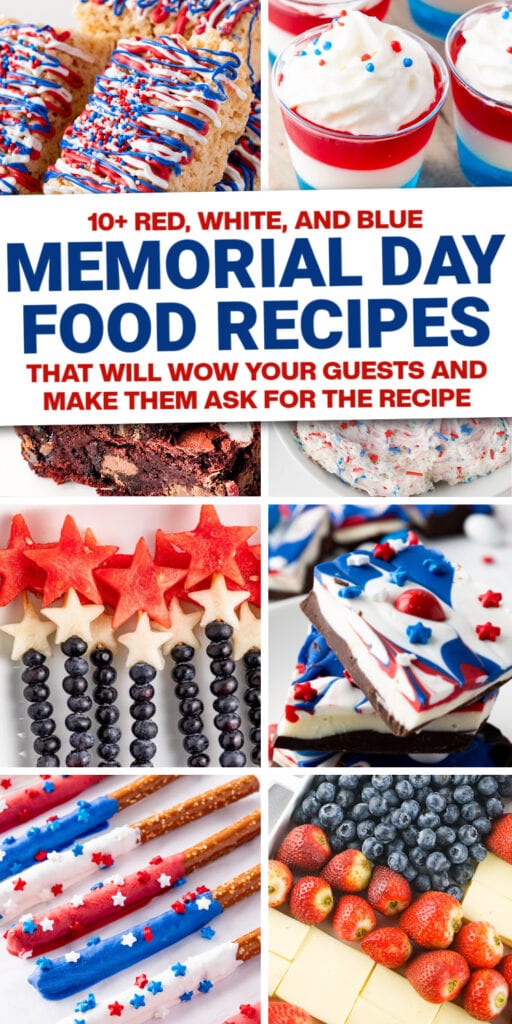 red, white, and blue recipes