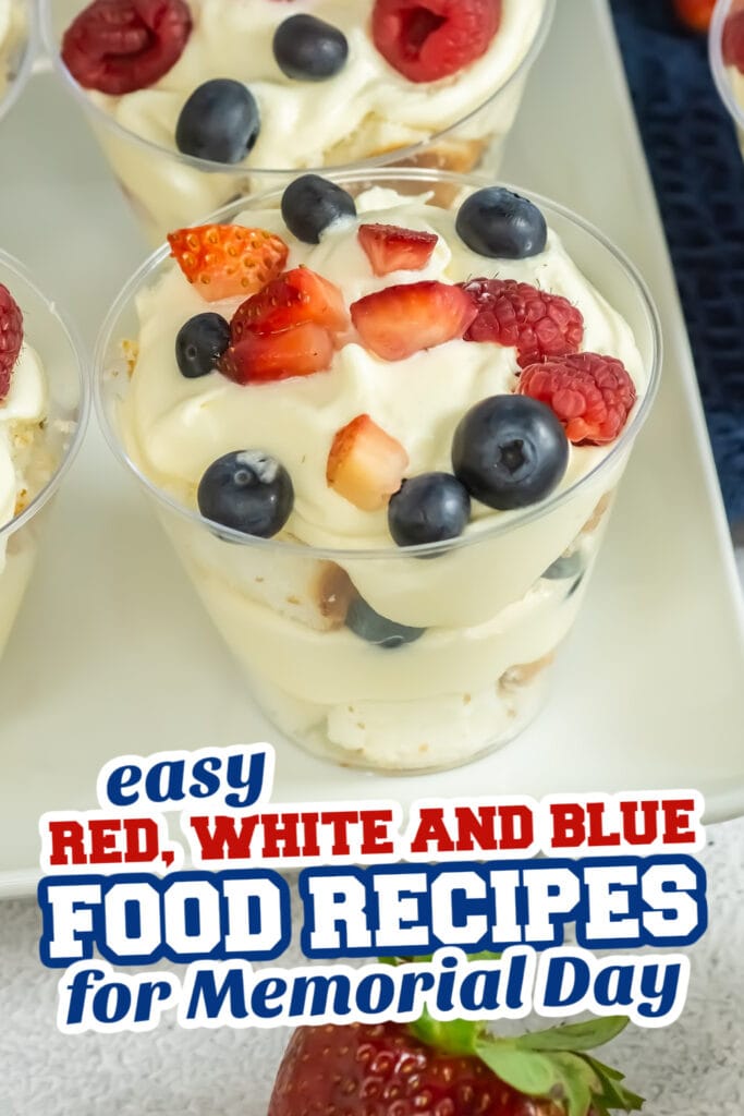 red, white and blue recipes for memorial day - Red, White & Blue Trifles