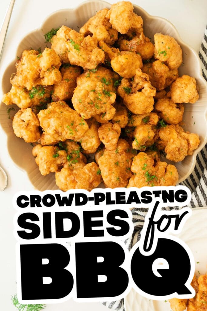 sides for BBQ - Crispy Cauliflower Bites