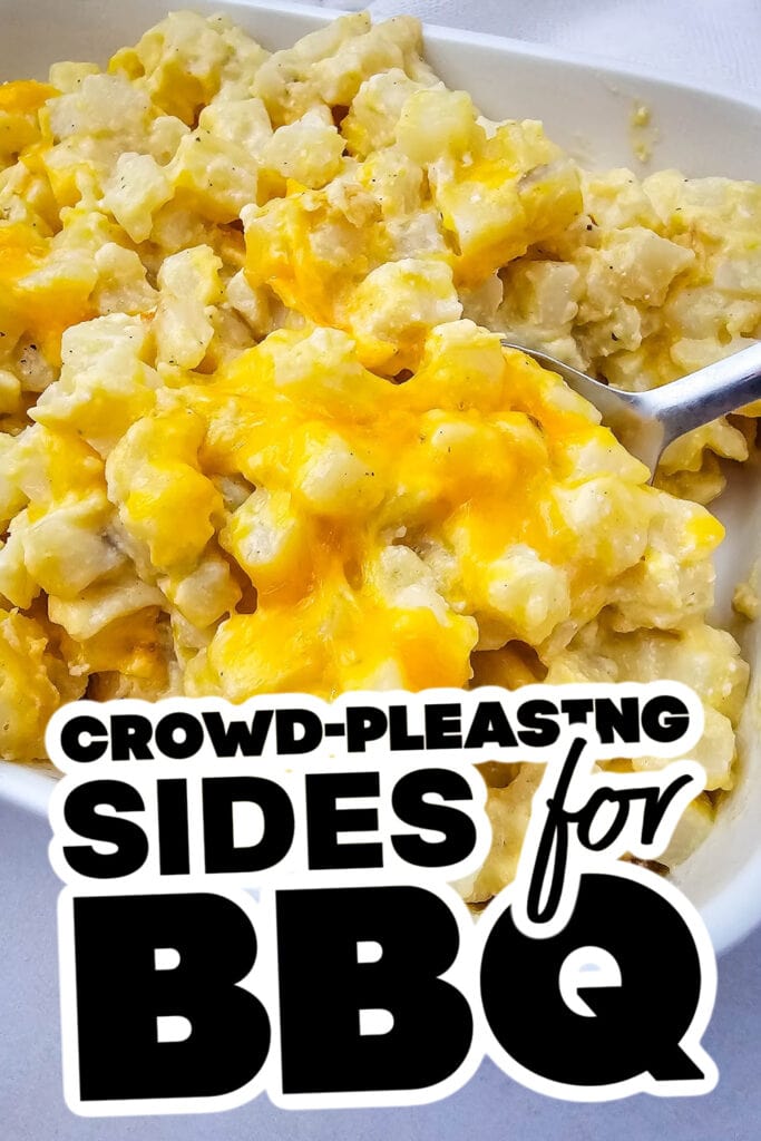sides for BBQ - Crockpot Creamy and Cheesy Potatoes