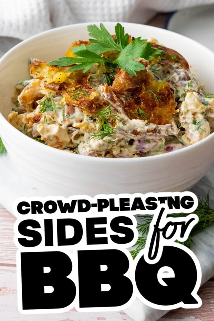 sides for BBQ - Smashed Potato Salad