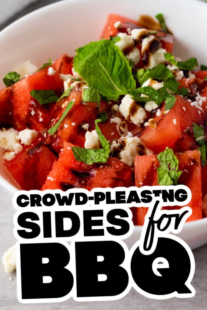 sides for BBQ - Watermelon Feta Salad